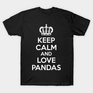 Keep Calm and Love Pandas T-Shirt